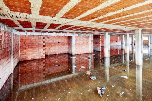 Basement Flood Remediation in Eagle